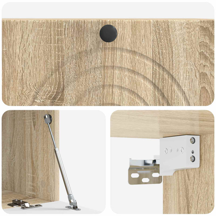 Oglindă TV montată pe perete Stejar Sonoma 78,5 x 41 x 30 cm - WALTI WALTI