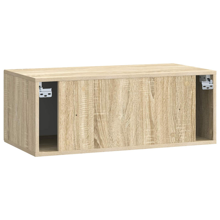 Oglindă TV montată pe perete Stejar Sonoma 78,5 x 41 x 30 cm - WALTI WALTI