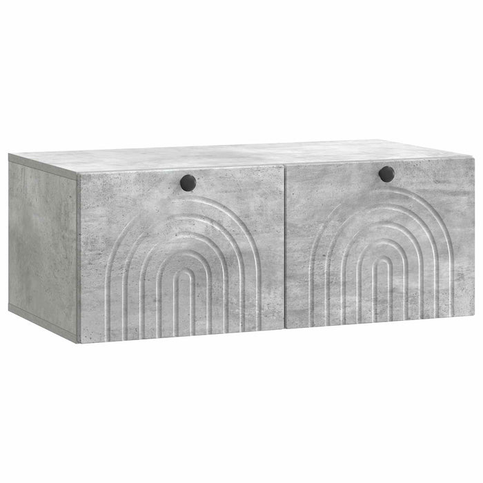 Oglindă TV montată pe perete Gri Beton 78,5 x 41 x 30 cm - WALTI WALTI