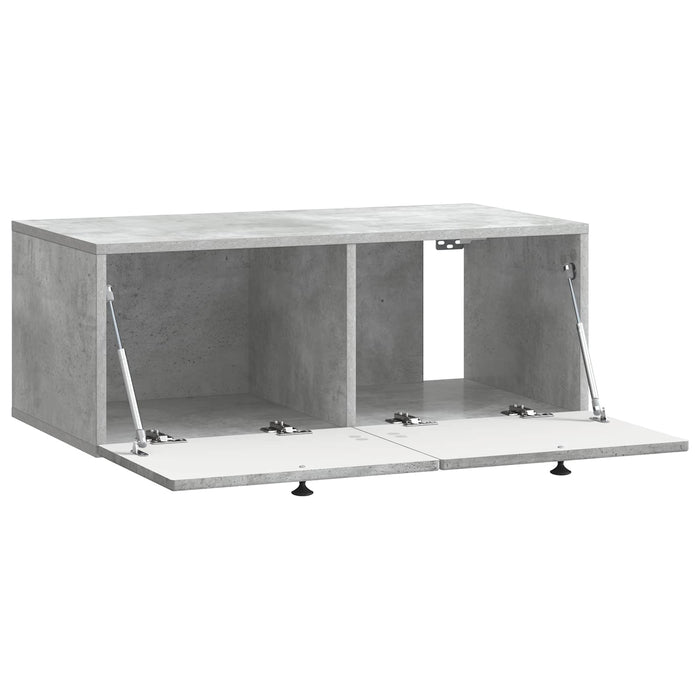 Oglindă TV montată pe perete Gri Beton 78,5 x 41 x 30 cm - WALTI WALTI