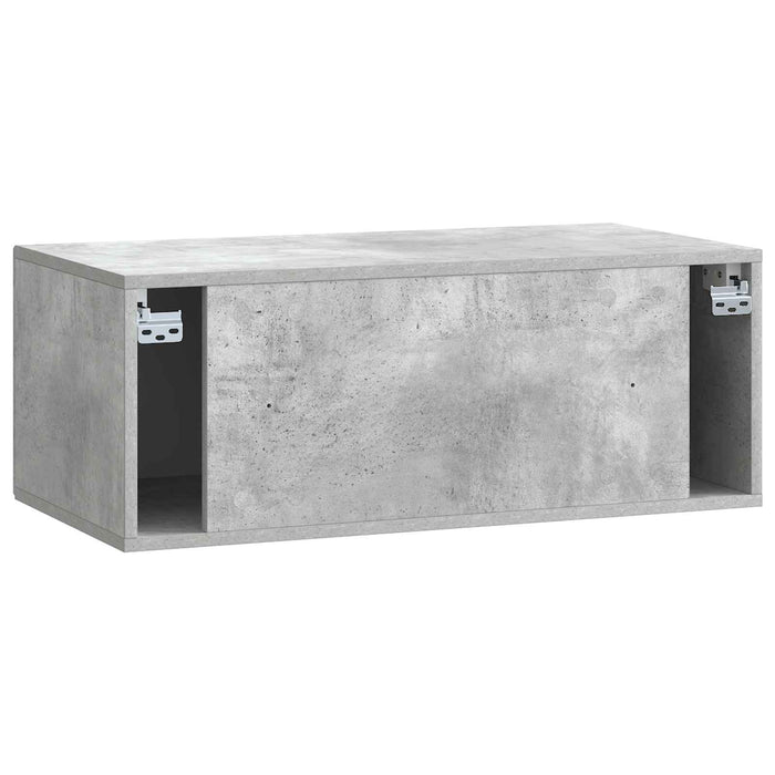 Oglindă TV montată pe perete Gri Beton 78,5 x 41 x 30 cm - WALTI WALTI