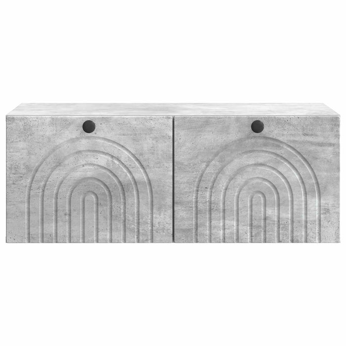 Oglindă TV montată pe perete Gri Beton 78,5 x 41 x 30 cm - WALTI WALTI