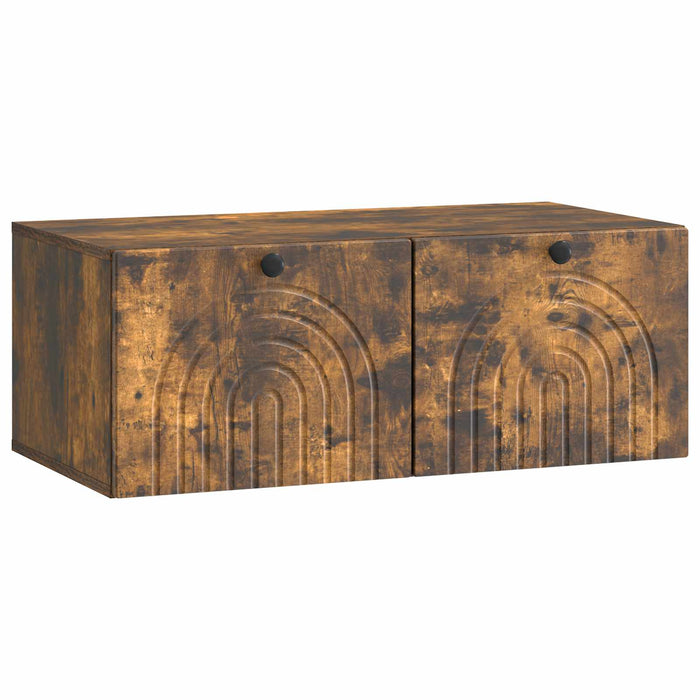 Oglindă TV montată pe perete Stejar fumuriu 78,5 x 41 x 30 cm - WALTI WALTI