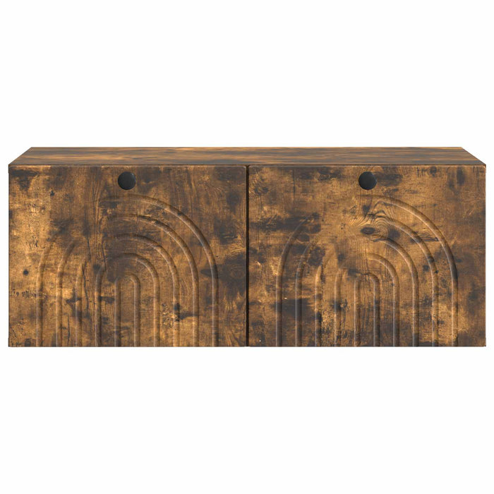 Oglindă TV montată pe perete Stejar fumuriu 78,5 x 41 x 30 cm - WALTI WALTI