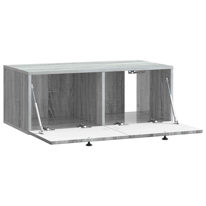 Oglindă TV montată pe perete Sonoma gri 78,5 x 41 x 30 cm - WALTI WALTI