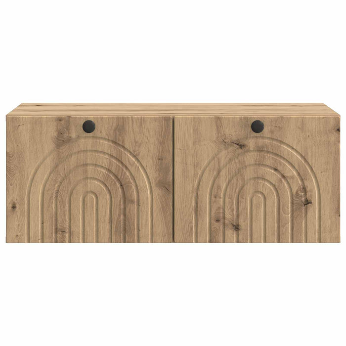 Oglindă TV montată pe perete Stejar Artizanal 78,5 x 41 x 30 cm - WALTI WALTI