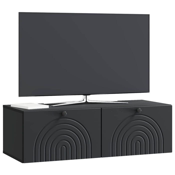 Oglindă TV montată pe perete Pe perete Negru 99 x 41 x 30 cm - WALTI WALTI
