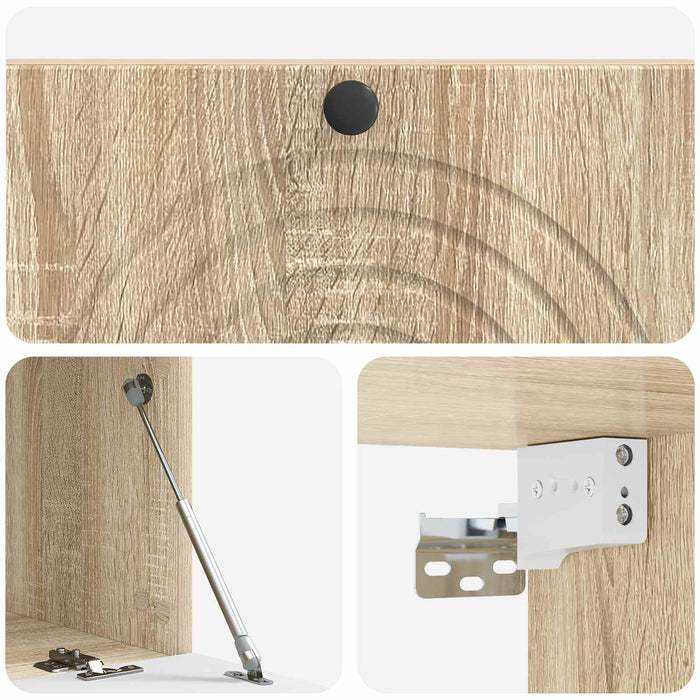 Oglindă TV montată pe perete Stejar Sonoma 98 x 41 x 30 cm - WALTI WALTI