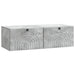Oglindă TV montată pe perete Gri Beton 99 x 41 x 30 cm - WALTI WALTI