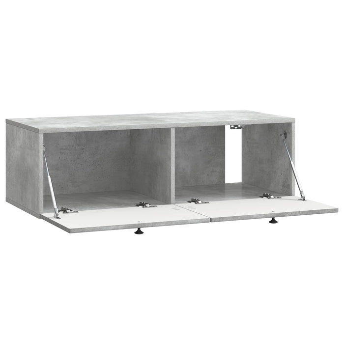 Oglindă TV montată pe perete Gri Beton 99 x 41 x 30 cm - WALTI WALTI
