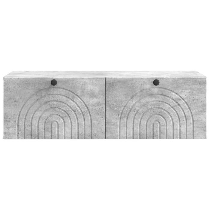 Oglindă TV montată pe perete Gri Beton 99 x 41 x 30 cm - WALTI WALTI