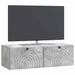 Oglindă TV montată pe perete Gri Beton 99 x 41 x 30 cm - WALTI WALTI