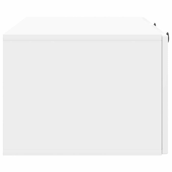 Oglindă TV montată pe perete Alb foarte lucios 98 x 41 x 30 cm - WALTI WALTI