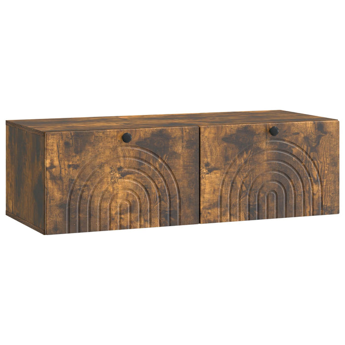 Oglindă TV montată pe perete Stejar fumuriu 99 x 41 x 30 cm - WALTI WALTI