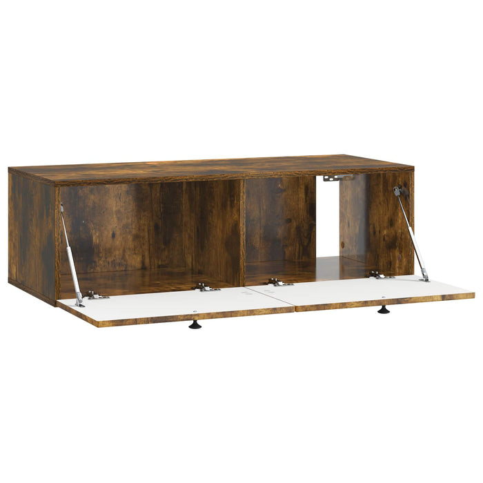 Oglindă TV montată pe perete Stejar fumuriu 99 x 41 x 30 cm - WALTI WALTI
