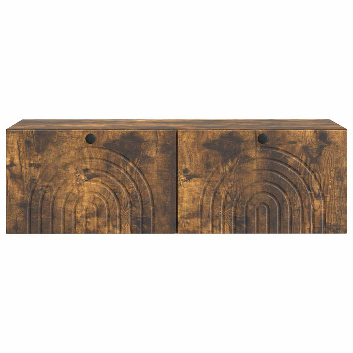 Oglindă TV montată pe perete Stejar fumuriu 99 x 41 x 30 cm - WALTI WALTI