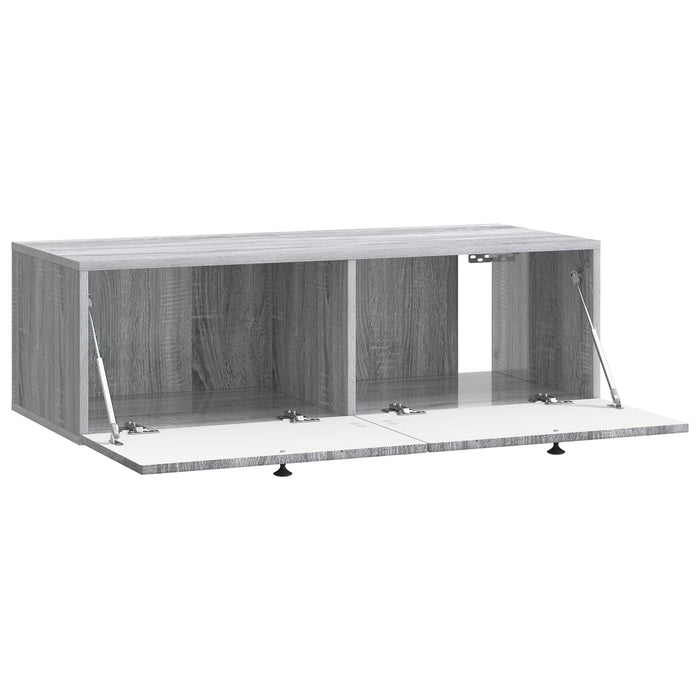 Oglindă TV montată pe perete Sonoma gri 99 x 41 x 30 cm - WALTI WALTI