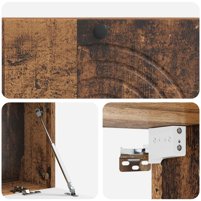 Oglindă TV montată pe perete Lemn vechi 99 x 41 x 30 cm - WALTI WALTI