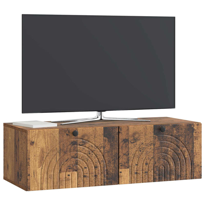 Oglindă TV montată pe perete Lemn vechi 99 x 41 x 30 cm - WALTI WALTI