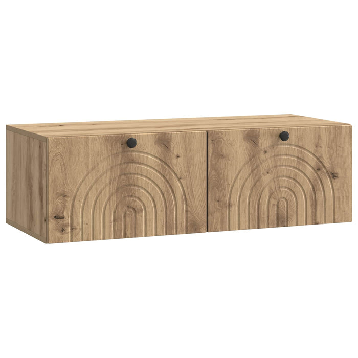 Oglindă TV montată pe perete Stejar Artizanal 99 x 41 x 30 cm - WALTI WALTI