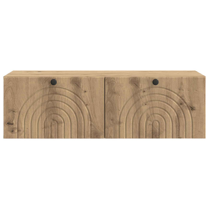 Oglindă TV montată pe perete Stejar Artizanal 99 x 41 x 30 cm - WALTI WALTI