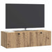Oglindă TV montată pe perete Stejar Artizanal 99 x 41 x 30 cm - WALTI WALTI