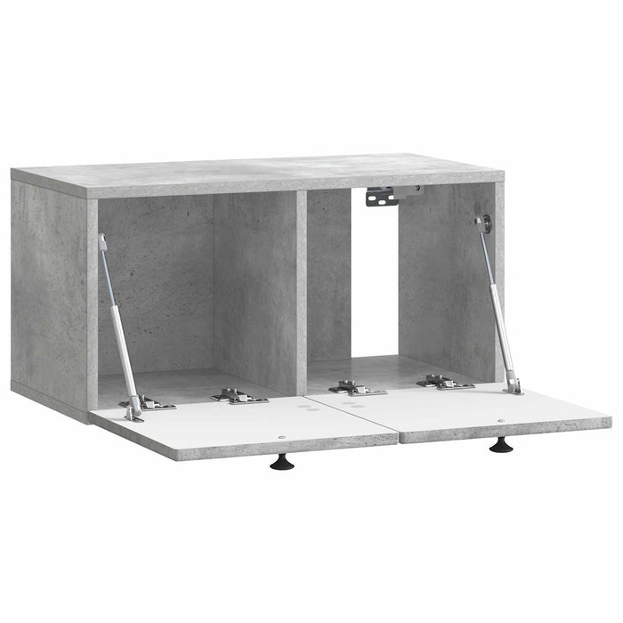 Oglindă TV montată pe perete Gri Beton 59,5 x 31 x 30 cm - WALTI WALTI