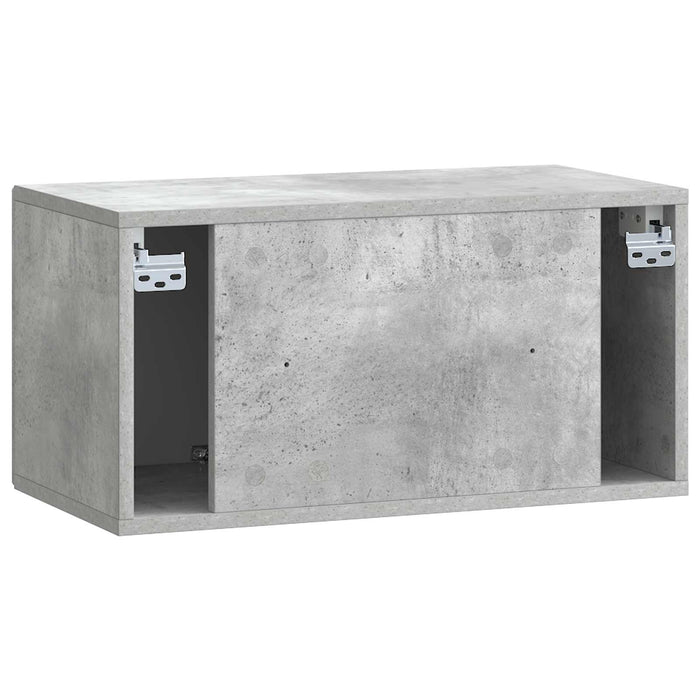 Oglindă TV montată pe perete Gri Beton 59,5 x 31 x 30 cm - WALTI WALTI