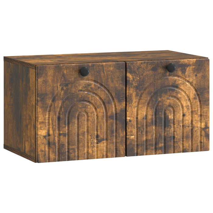 Oglindă TV montată pe perete Stejar fumuriu 59,5 x 31 x 30 cm - WALTI WALTI