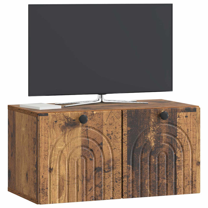 Oglindă TV montată pe perete Lemn vechi 59,5 x 31 x 30 cm - WALTI WALTI