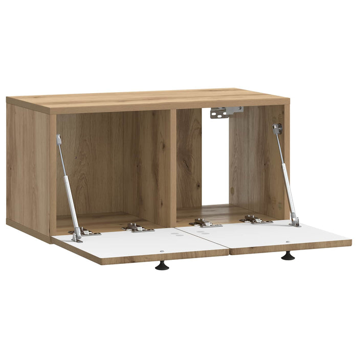 Oglindă TV montată pe perete Stejar Artizanal 59,5 x 31 x 30 cm - WALTI WALTI