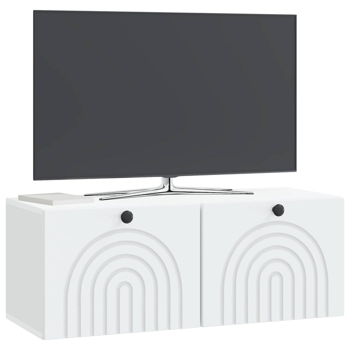 Oglindă TV montată pe perete Pe perete Alb 78,5 x 31 x 30 cm - WALTI WALTI