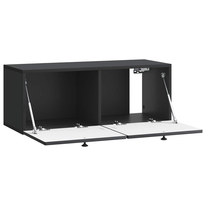 Oglindă TV montată pe perete Pe perete Negru 78,5 x 31 x 30 cm - WALTI WALTI