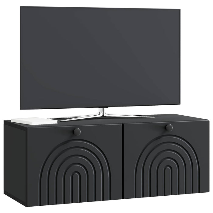 Oglindă TV montată pe perete Pe perete Negru 78,5 x 31 x 30 cm - WALTI WALTI