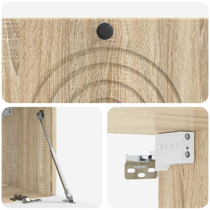 Oglindă TV montată pe perete Stejar Sonoma 78,5 x 31 x 30 cm - WALTI WALTI