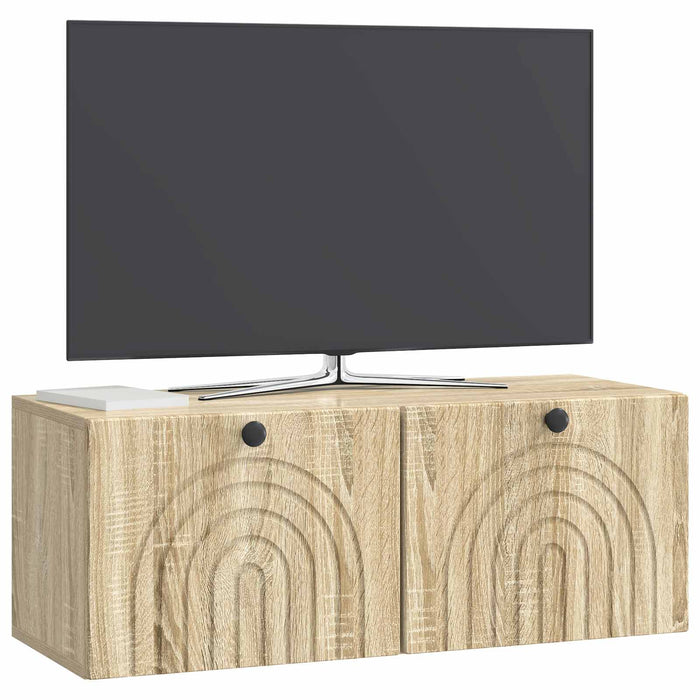 Oglindă TV montată pe perete Stejar Sonoma 78,5 x 31 x 30 cm - WALTI WALTI