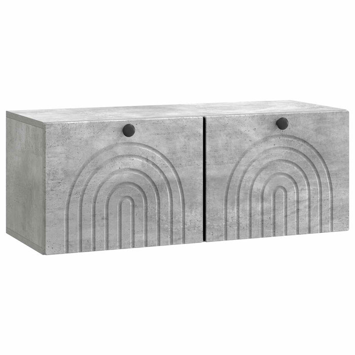 Oglindă TV montată pe perete Gri Beton 78,5 x 31 x 30 cm - WALTI WALTI
