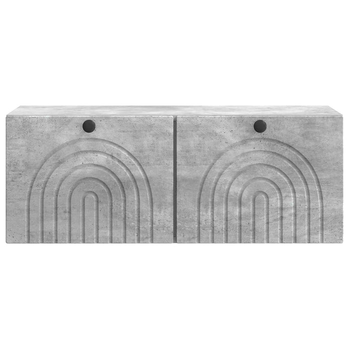 Oglindă TV montată pe perete Gri Beton 78,5 x 31 x 30 cm - WALTI WALTI
