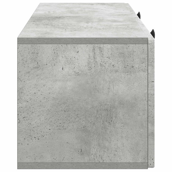 Oglindă TV montată pe perete Gri Beton 78,5 x 31 x 30 cm - WALTI WALTI
