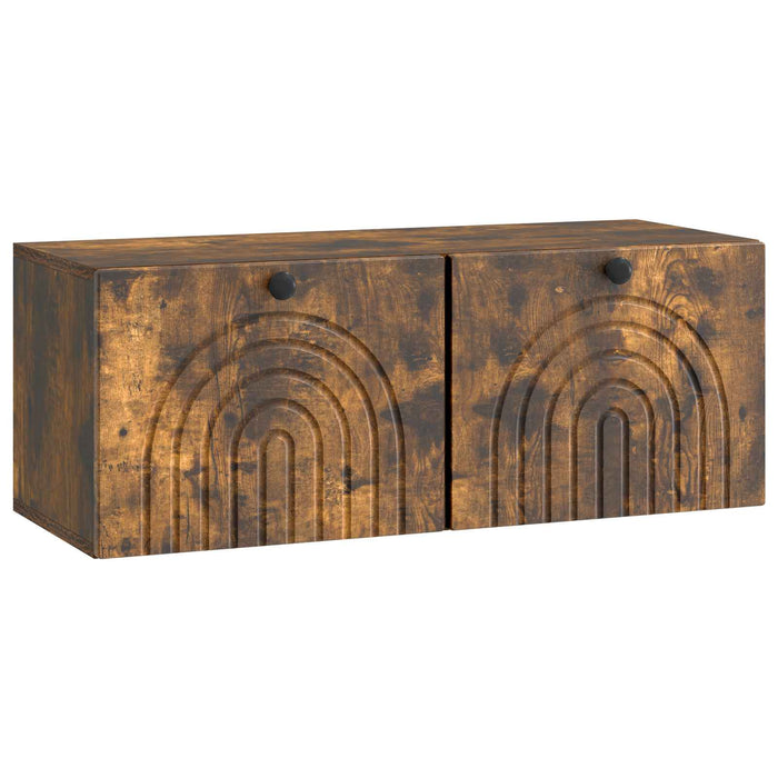 Oglindă TV montată pe perete Stejar fumuriu 78,5 x 31 x 30 cm - WALTI WALTI