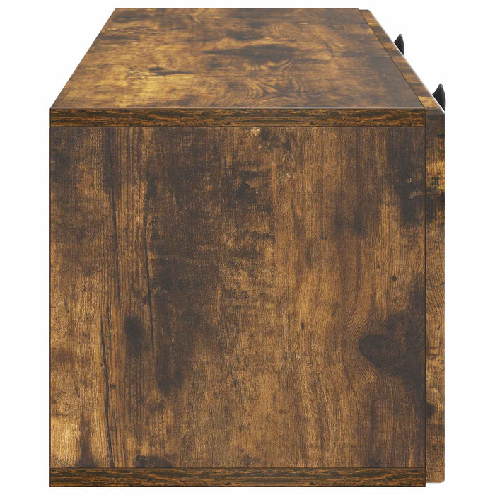 Oglindă TV montată pe perete Stejar fumuriu 78,5 x 31 x 30 cm - WALTI WALTI