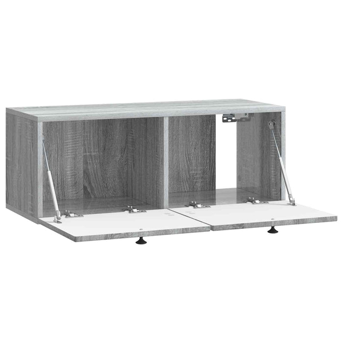 Oglindă TV montată pe perete Sonoma gri 78,5 x 31 x 30 cm - WALTI WALTI
