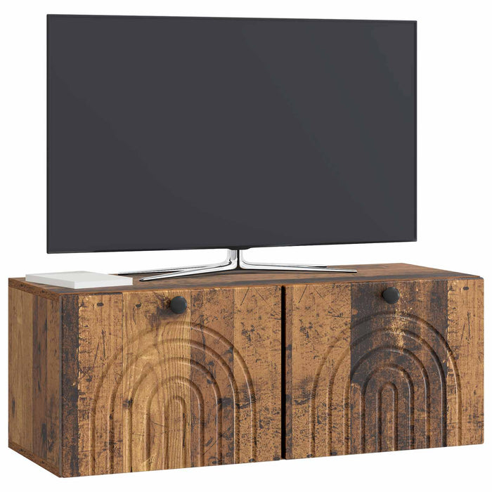 Oglindă TV montată pe perete Lemn vechi 78,5 x 31 x 30 cm - WALTI WALTI