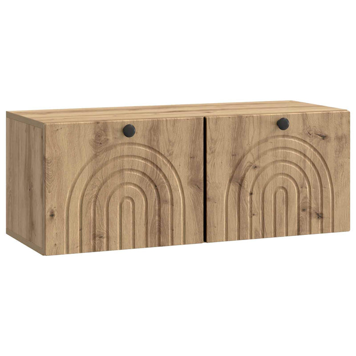 Oglindă TV montată pe perete Stejar Artizanal 78,5 x 31 x 30 cm - WALTI WALTI