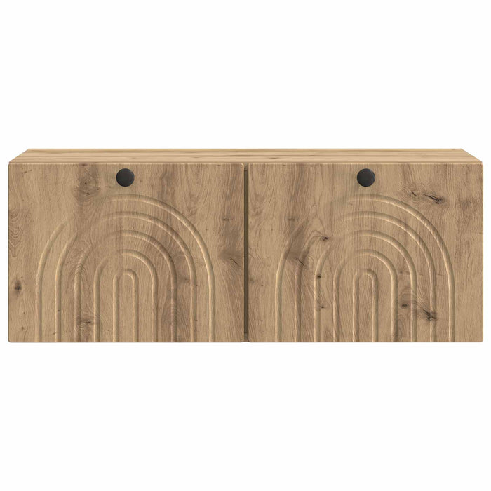 Oglindă TV montată pe perete Stejar Artizanal 78,5 x 31 x 30 cm - WALTI WALTI