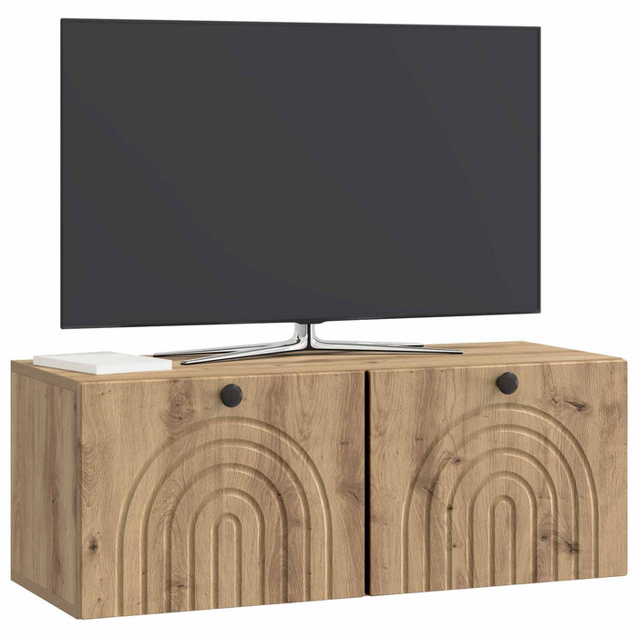 Oglindă TV montată pe perete Stejar Artizanal 78,5 x 31 x 30 cm - WALTI WALTI