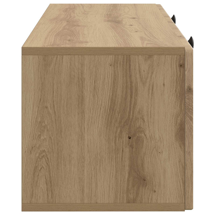 Oglindă TV montată pe perete Stejar Artizanal 78,5 x 31 x 30 cm - WALTI WALTI