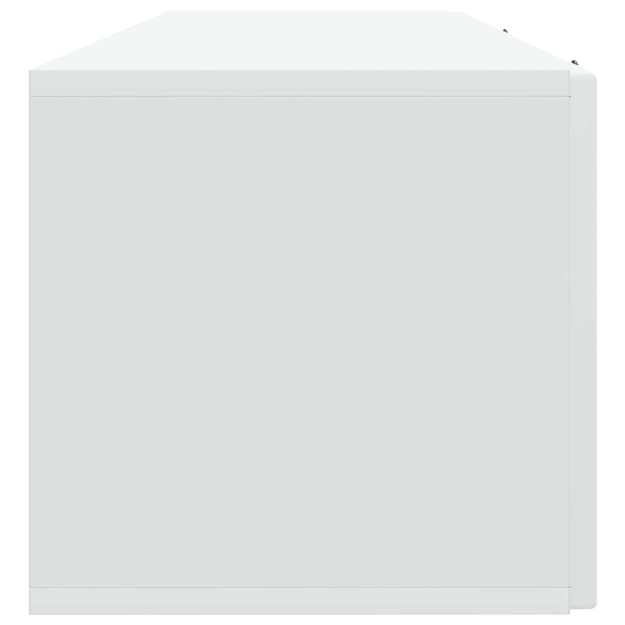 Oglindă TV montată pe perete Alb 98 x 31 x 30 cm Lemn prelucrat - WALTI WALTI
