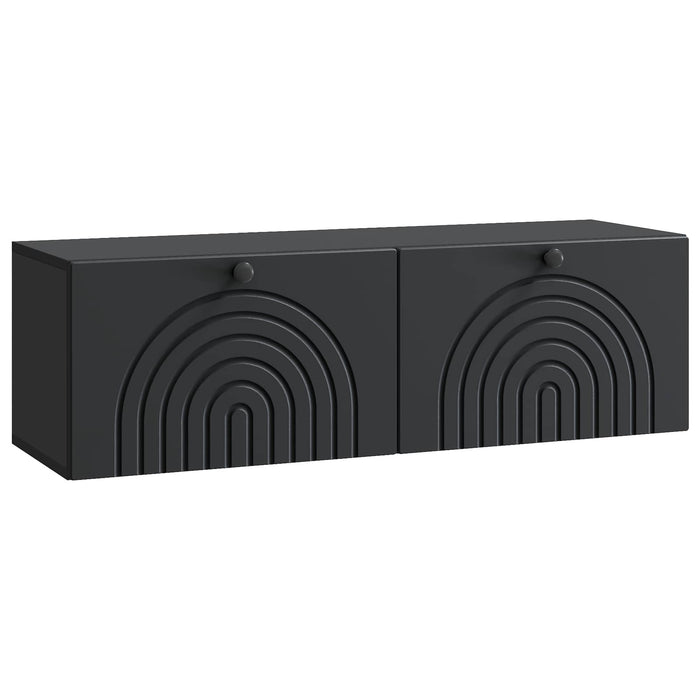 Oglindă TV montată pe perete Pe perete Negru 98 x 31 x 30 cm - WALTI WALTI