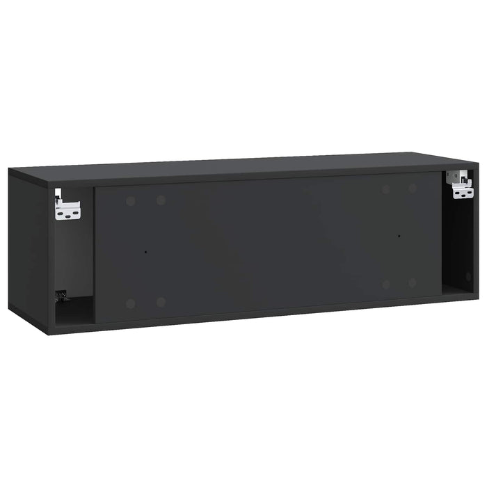 Oglindă TV montată pe perete Pe perete Negru 98 x 31 x 30 cm - WALTI WALTI